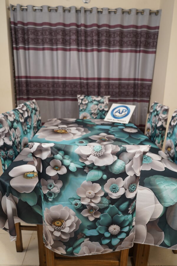 3D Print Premium Dining Table Cloth & Chiar-03