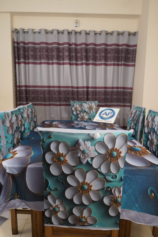 3D Print Premium Dining Table Cloth & Chiar-04