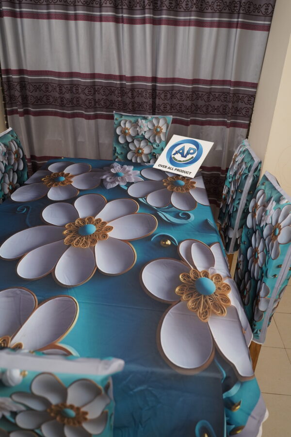 3D Print Premium Dining Table Cloth & Chiar-04