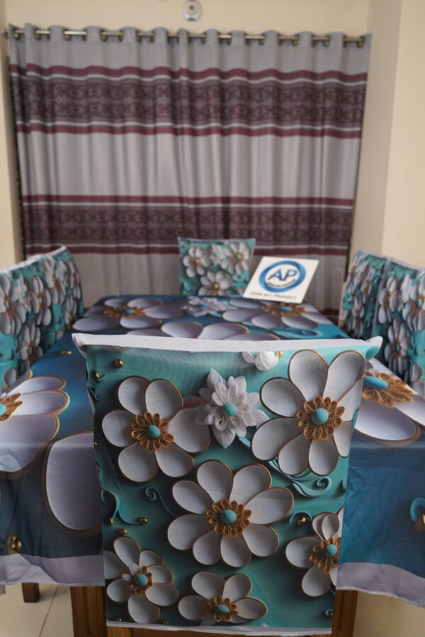 3D Print Premium Dining Table Cloth & Chiar-04