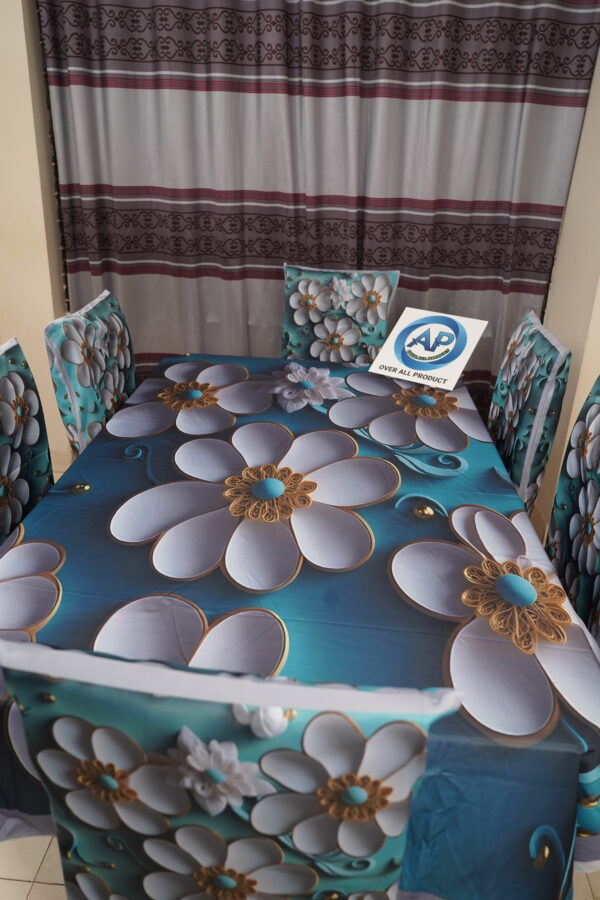 3D Print Premium Dining Table Cloth & Chiar-04