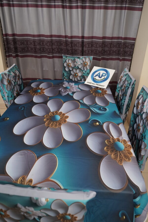 3D Print Premium Dining Table Cloth & Chiar-04