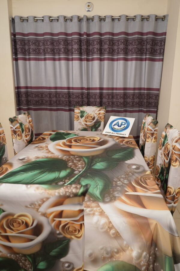 3D Print Premium Dining Table Cloth & Chiar-09