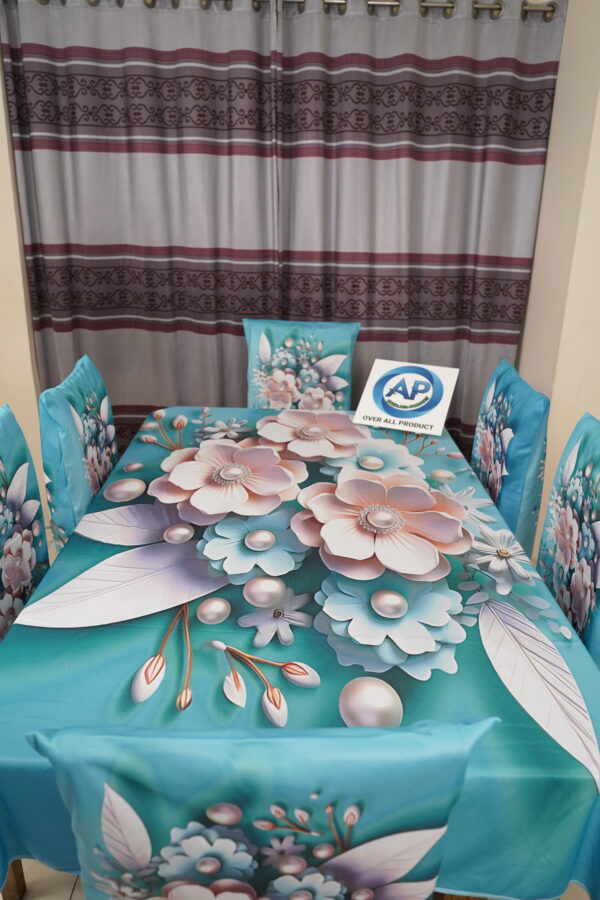 3D Print Premium Dining Table Cloth & Chiar-01