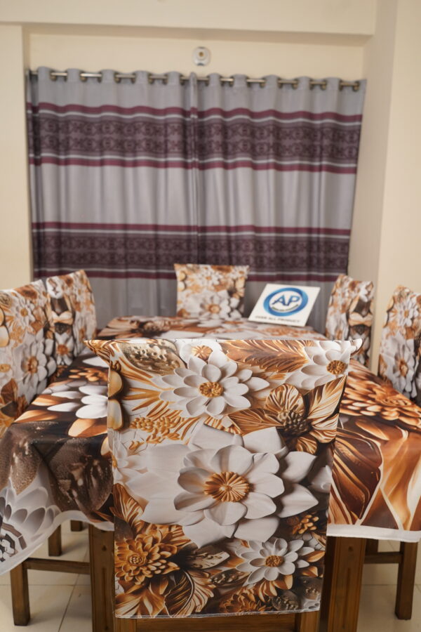 3D Print Premium Dining Table Cloth & Chiar-19