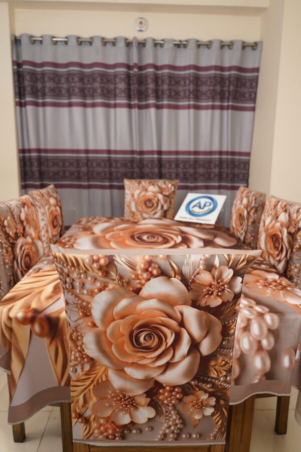 3D Print Premium Dining Table Cloth & Chiar-28